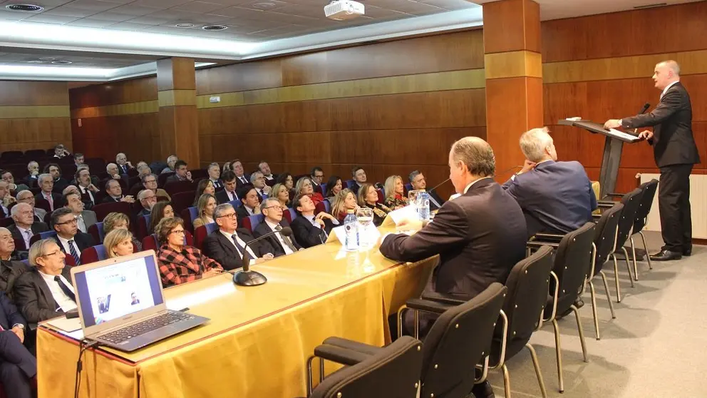Asamblea general ordinaria de la Confederaci&oacute;n de Empresarios de Pontevedra.