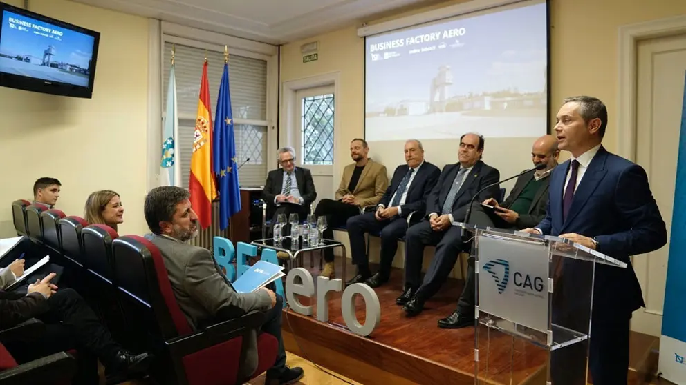 El presidente del Consorcio Aeron&aacute;utico, D. Enrique Mall&oacute;n, present&oacute; la nueva aceleradora aeron&aacute;utica y aeroespacial, BFAero.