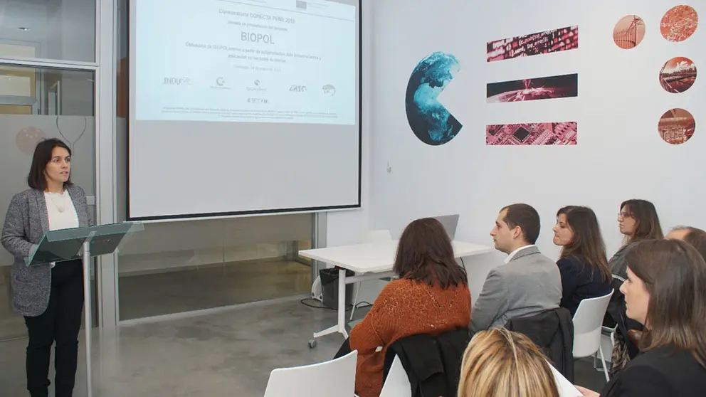Patricia Argerey en la presentaci&oacute;n del proyecto Biopol.