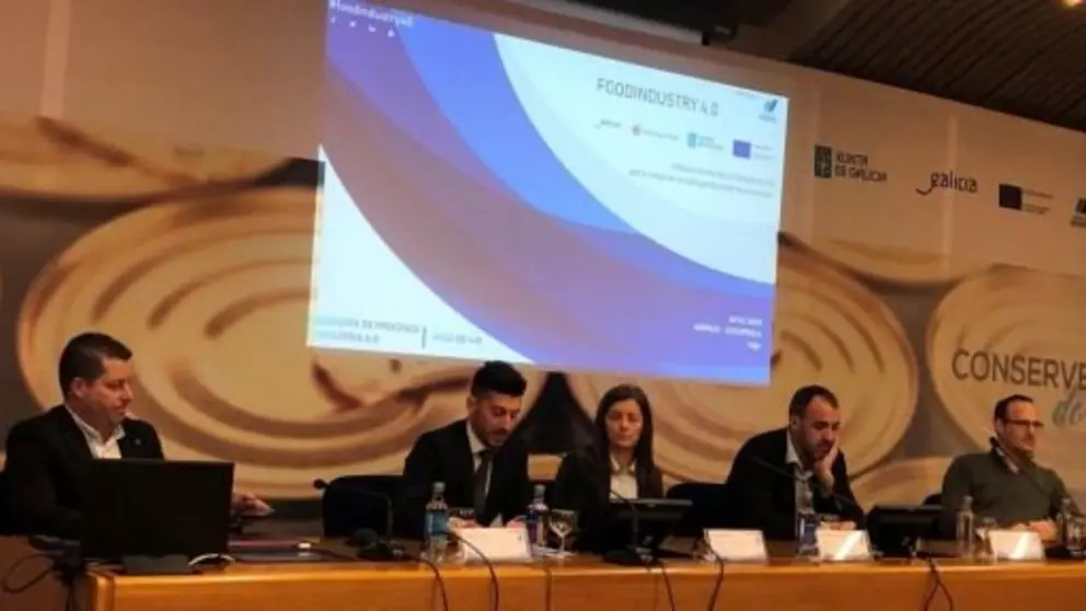 Presentaci&oacute;n del proyecto EMTyS durante la jornada Food Industry 4.0, en la sede de Anfaco.