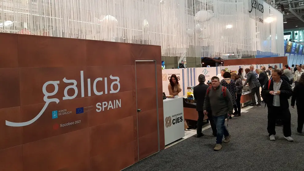Stand de Galicia en Seafood Expo North America.