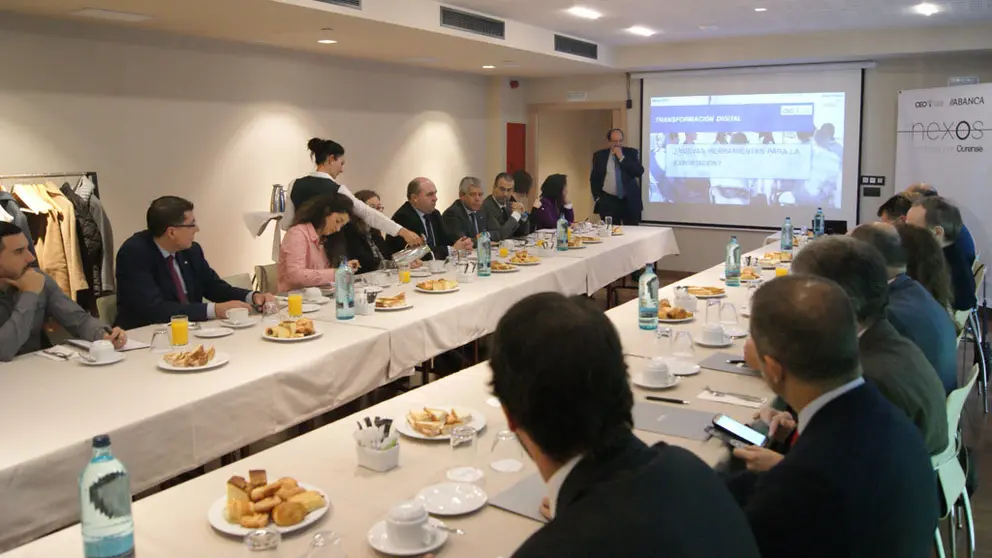 La ponencia de Jes&uacute;s Albizu abri&oacute; el ciclo "Encuentros por Ourense&rdquo; organizado por CEO y Abanca.