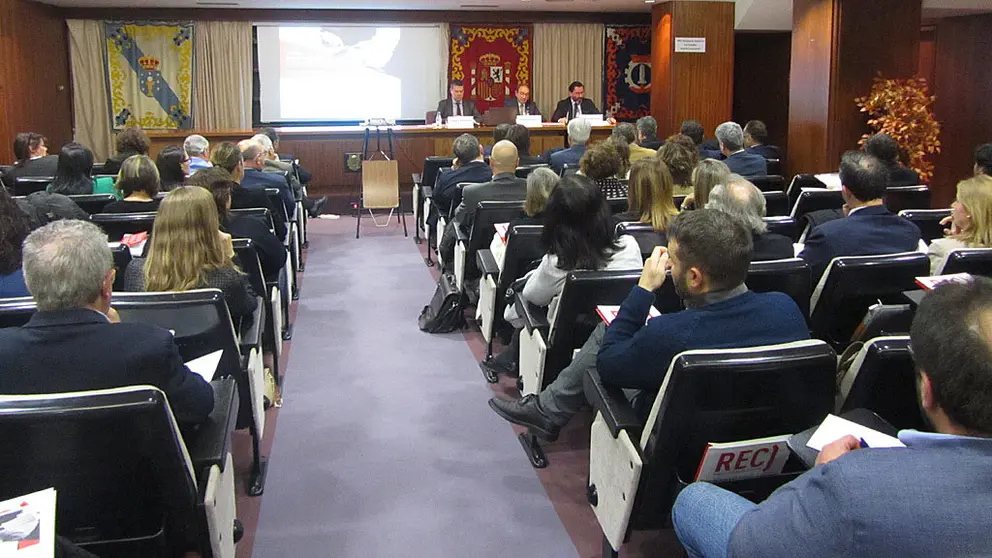 Apertura de la jornada, en la C&aacute;mara de Comercio de A Coru&ntilde;a.