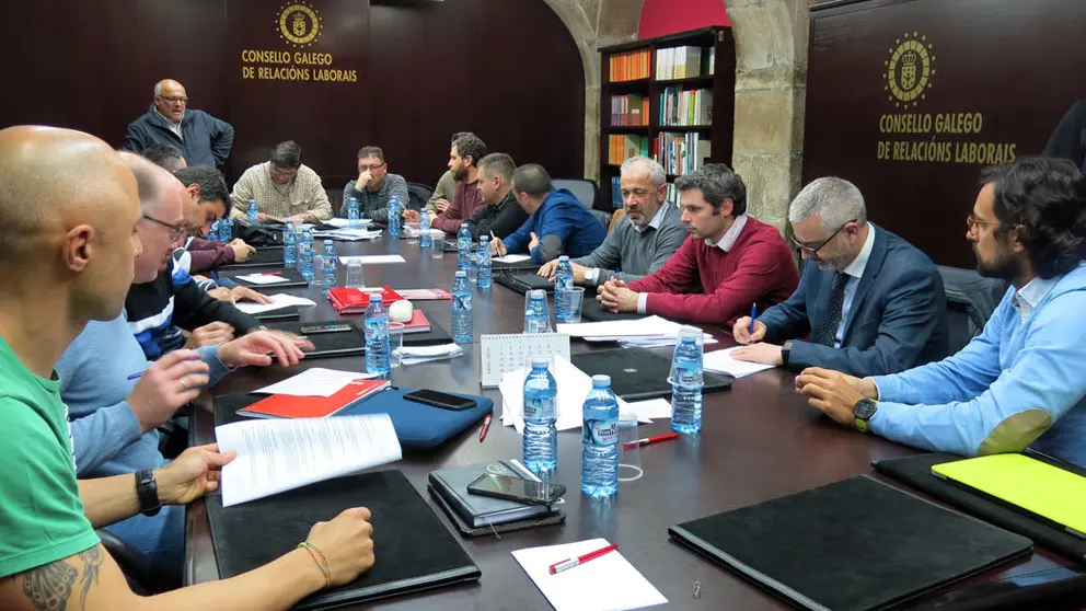 El convenio del sector de ambulancias se firm&oacute; en la sede del Consello Galego de Relaci&oacute;ns Laborais.