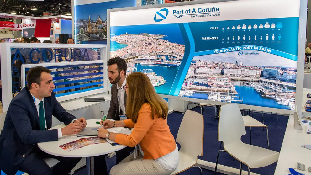El Puerto de A Coru&ntilde;a acudi&oacute; a Seatrade con un espacio propio en el stand de Puertos del Estado.