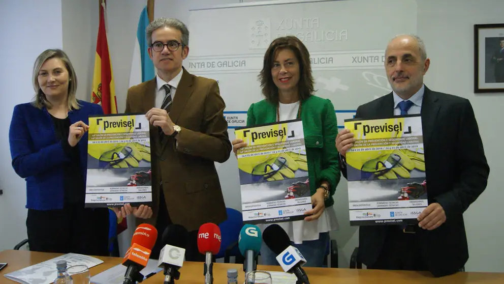 Emma Gonz&aacute;lez, Jos&eacute; Manuel D&iacute;az, Marisol D&iacute;az y &Aacute;ngel L&oacute;pez presentaron el programa de Previsel./P.L.