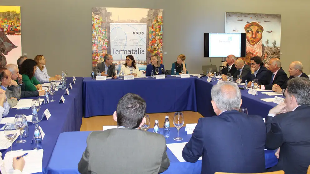 Reuni&oacute;n del comit&eacute; asesor de Termatalia se reunieron esta ma&ntilde;ana en el Centro Cultural de la Diputaci&oacute;n Provincial de Ourense