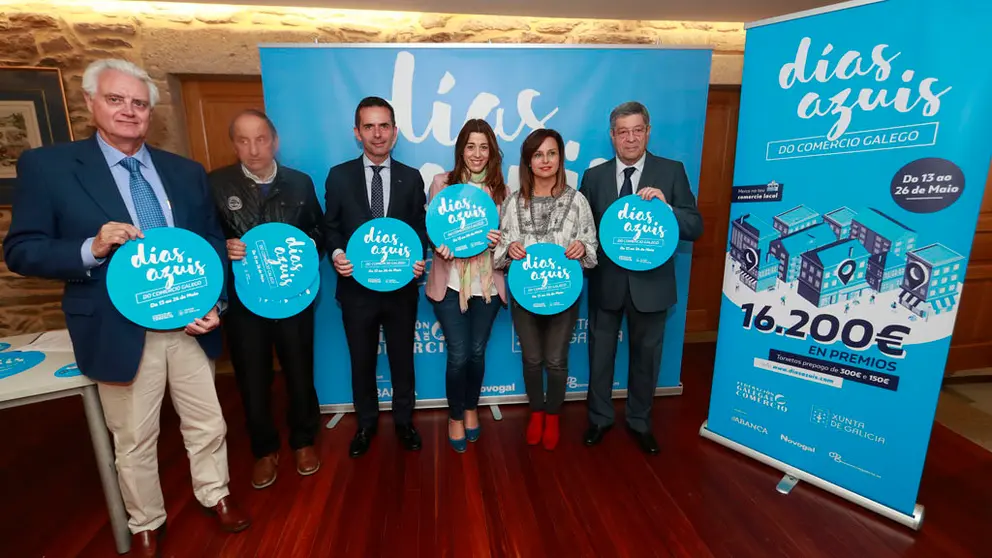 Presentaci&oacute;n da campa&ntilde;a "D&iacute;as azuis do comercio galego".