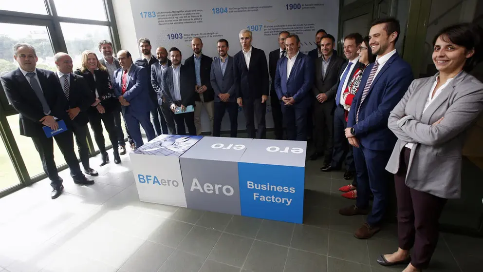 Acto de bienvenida a los participantes en la primera BFAero, en Lugo./S.SENANDE.