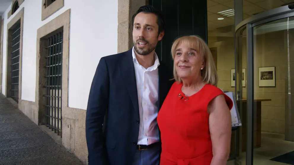 Los candidatos a presidir la CEO: Lois Babarro y Marisol Novoa./P.L.