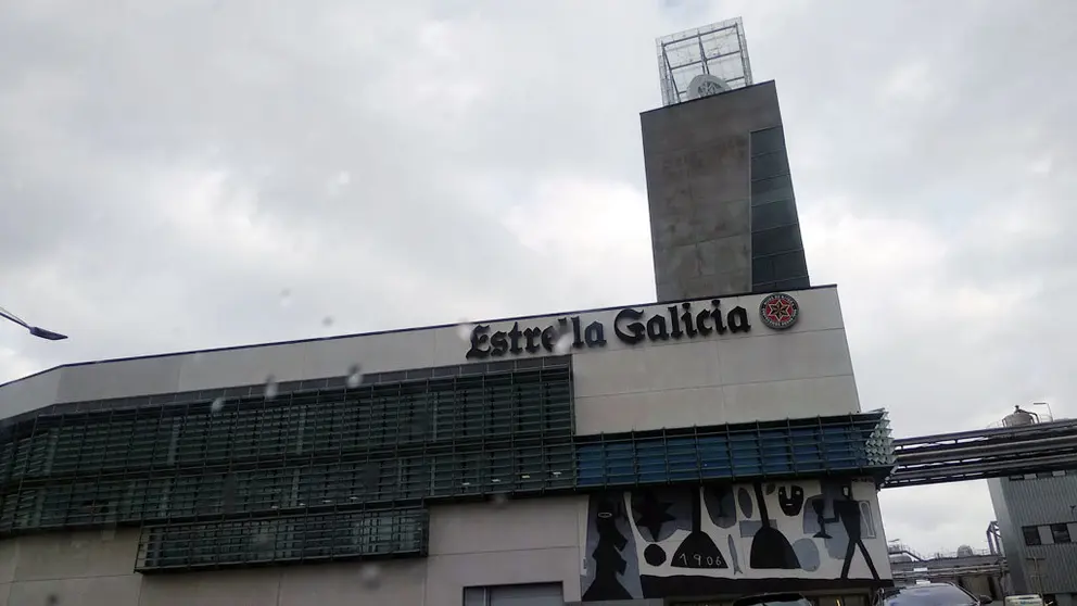 F&aacute;brica de Estrella Galicia en A Coru&ntilde;a.