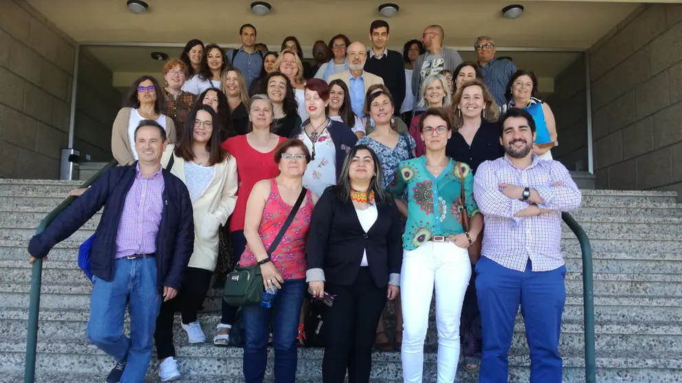 Asistentes al encuentro de las lanzaderas de empleo gallegas en Redondela.
