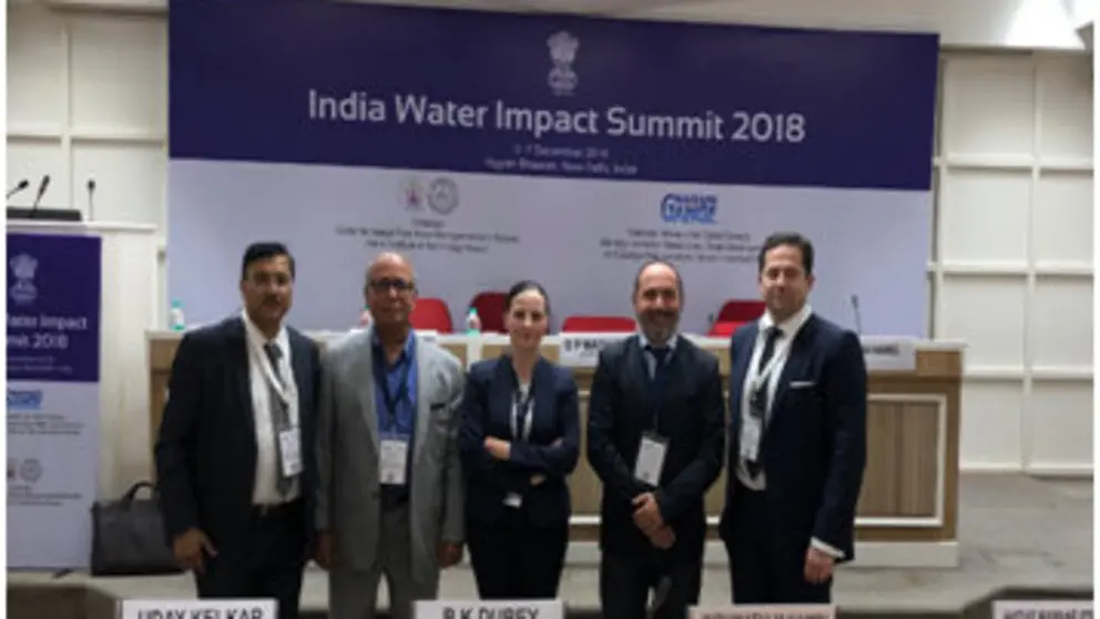 GV Soluciones y Axperia participaron en la Cumbre para el Impacto del Agua en la India.
