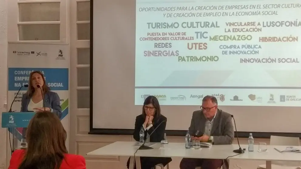 Intervenci&oacute;n da xerente da AESGAL, Berta Lema.