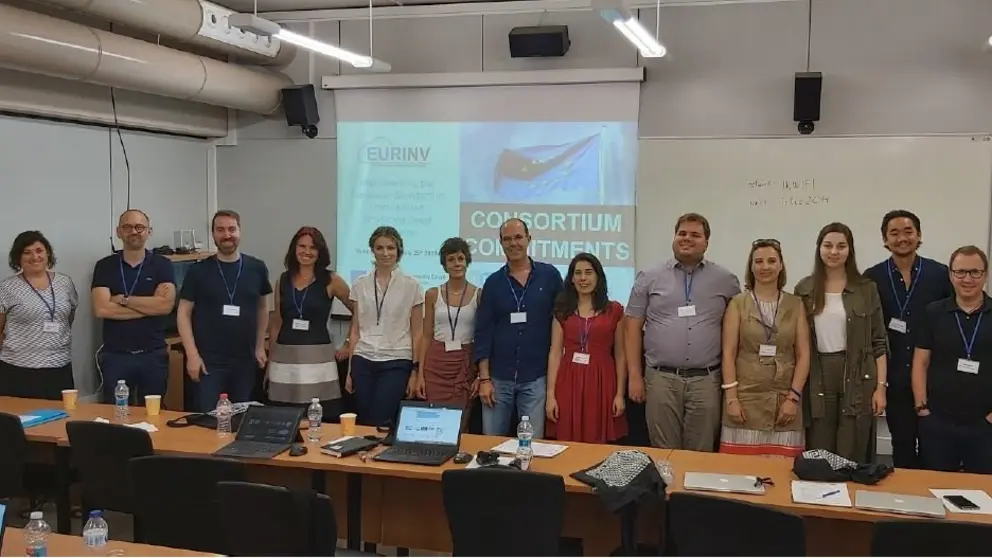 Representantes de las empresas participantes, entre ellas la gallega Enxendra, en el proyecto Euroinv.