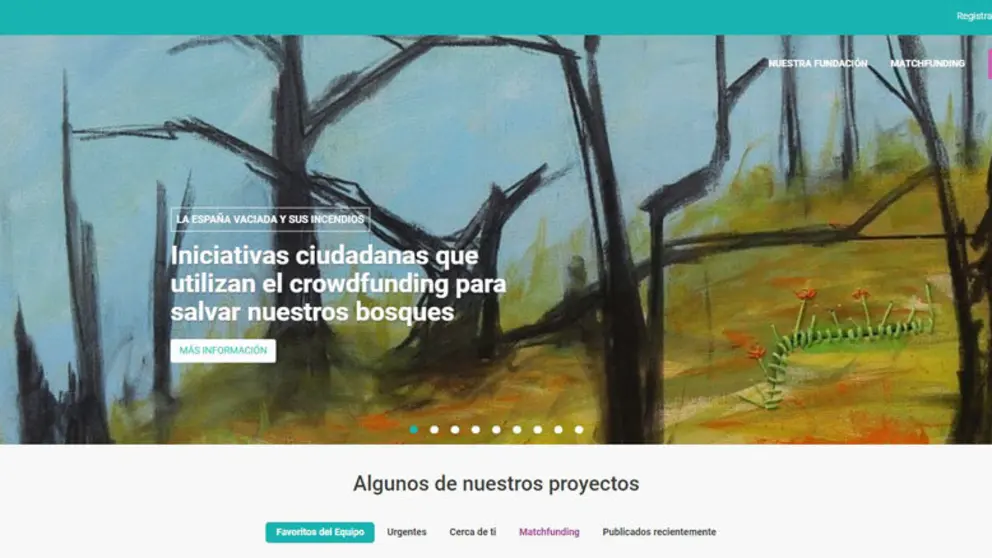 Plataforma de crowfunding Goteo.org.