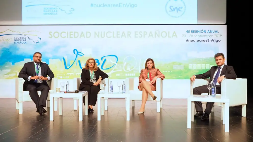 En la imagen de la plenaria aparecen (de izq. a dcha.): Joaqu&iacute;n Chico, M&ordf; Luisa Casta&ntilde;o, Elvira Carles y Ra&uacute;l Suarez.