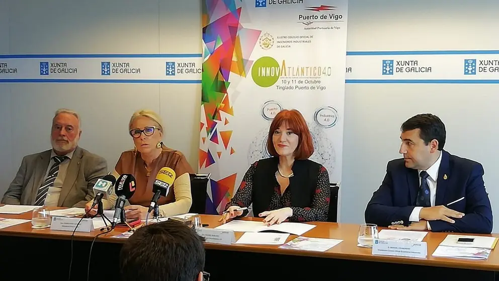 Enrique L&oacute;pez Veiga, Corina Porro, Raquel Robledo y Manuel A. Colmenero presentaron InnovAtl&aacute;ntico.