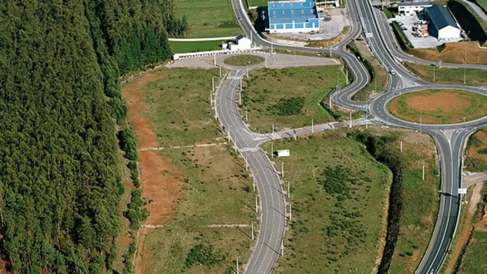 Vista a&eacute;rea del parque empresarial de Mondo&ntilde;edo, que gestiona SEA.