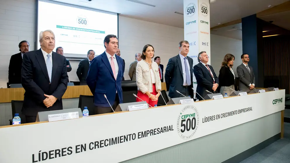 Entrega de los reconocimientos CEPYME 500 en su edici&oacute;n de 2018.