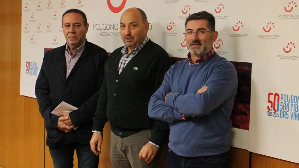 Los presidentes de los pol&iacute;gonos empresariales de Pereiro, San Cibrao das Vi&ntilde;as y Barreiros.