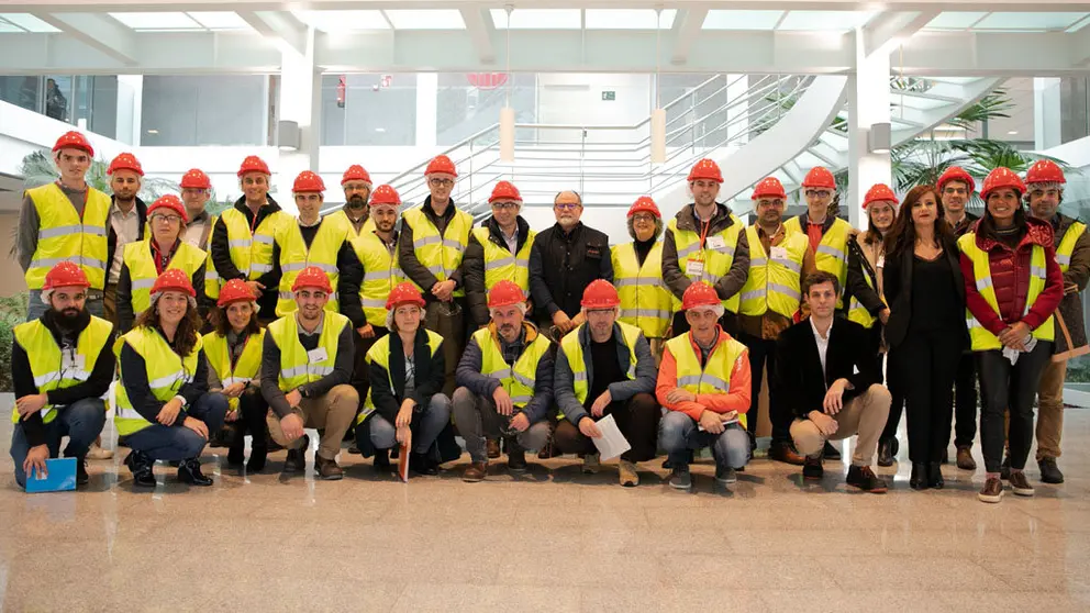 Los participantes, durante la visita a las instalaciones de CITIC Censa en O Porri&ntilde;o.