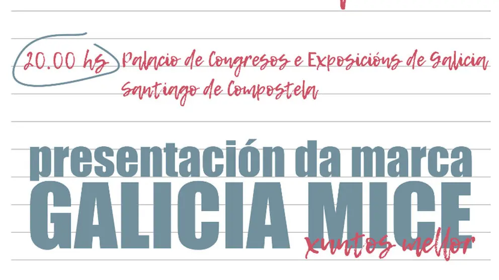 La Fiesta Galicia MICE ser&aacute; el 12 de noviembre en el Palacio de Congresos y Exposiciones  de Santiago.