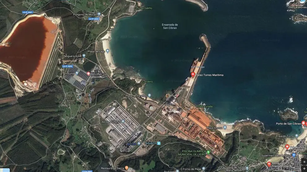 Puerto de San Cibrao./GOOGLE MAPS.