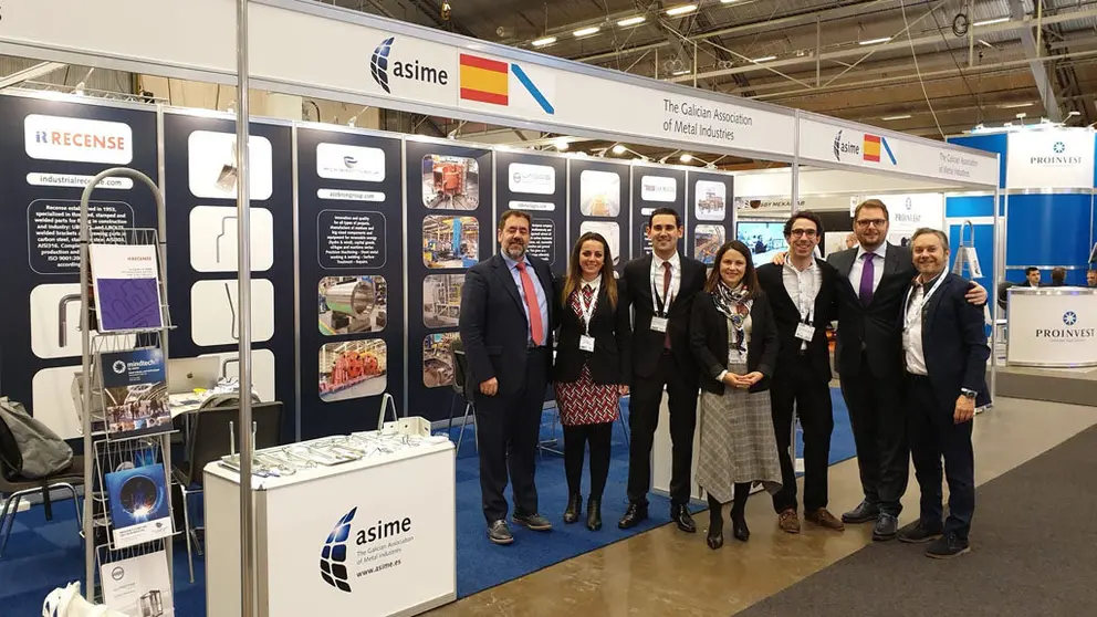 Delegaci&oacute;n de Asime en la feria sueca Elmia.
