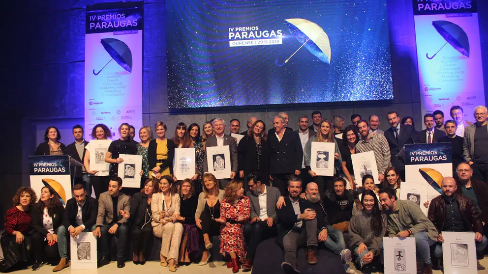 Foto dos IV Premios Paraugas, entregados en Expourense.