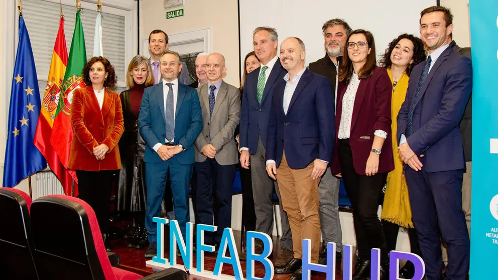 Los socios de INFAB HUB, en su presentaci&oacute;n p&uacute;blica en Vigo.
