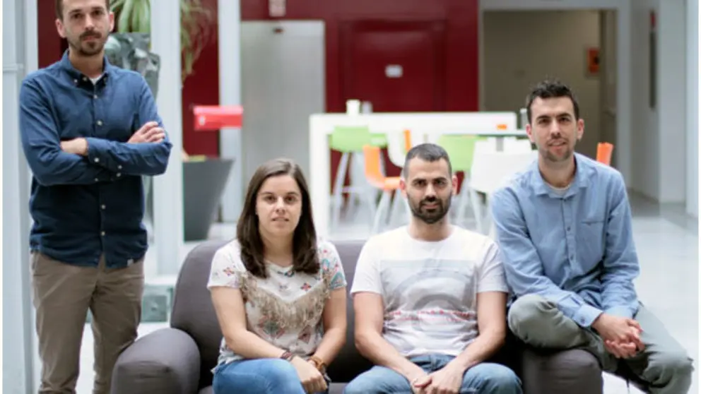 Promotores de la empresa de A Coru&ntilde;a OpositaTest.