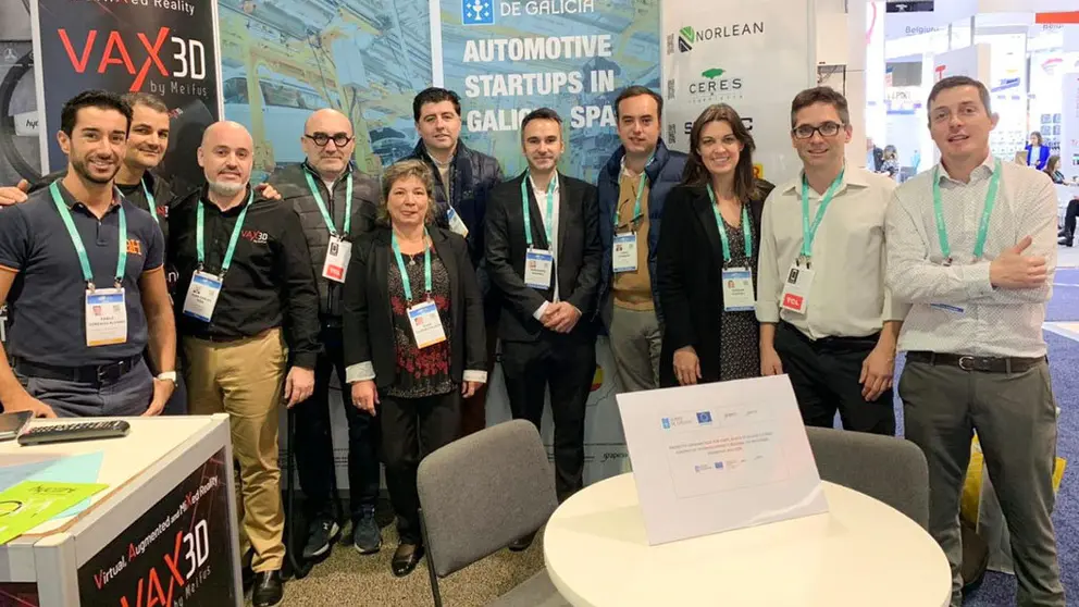 Delegaci&oacute;n de CEAGA y Business Factory Auto en CES 2020, celebrado en Las Vegas./CEAGA.