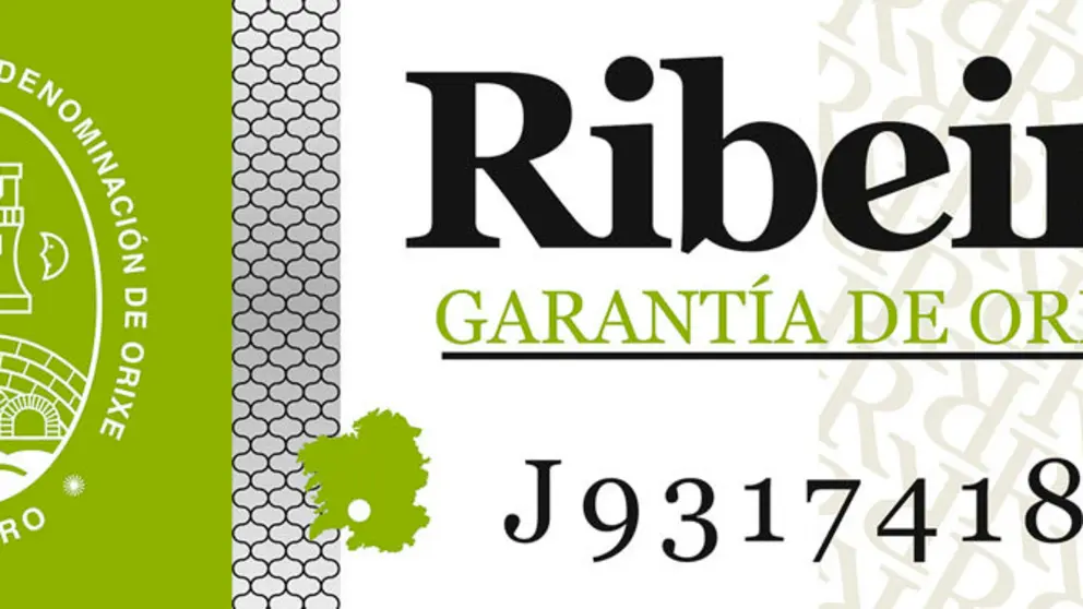 Etiqueta de la D.O. Ribeiro.