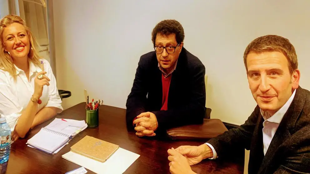 Beatriz Sestayo, Fernando Blanco y Oriol Sarmiento.