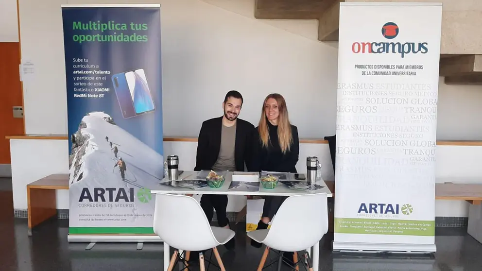 Stand de Artai en el II Foro Empleo de la Universidad de Vigo.