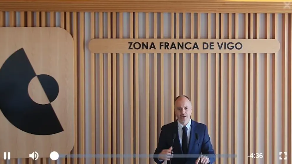 Declaraci&oacute;n del delegado de la Zona Franca de Vigo, David Regades.