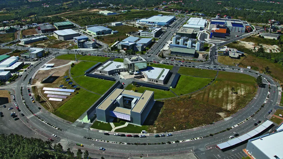 Vista a&eacute;rea del Parque Tecnol&oacute;gico de Galicia.