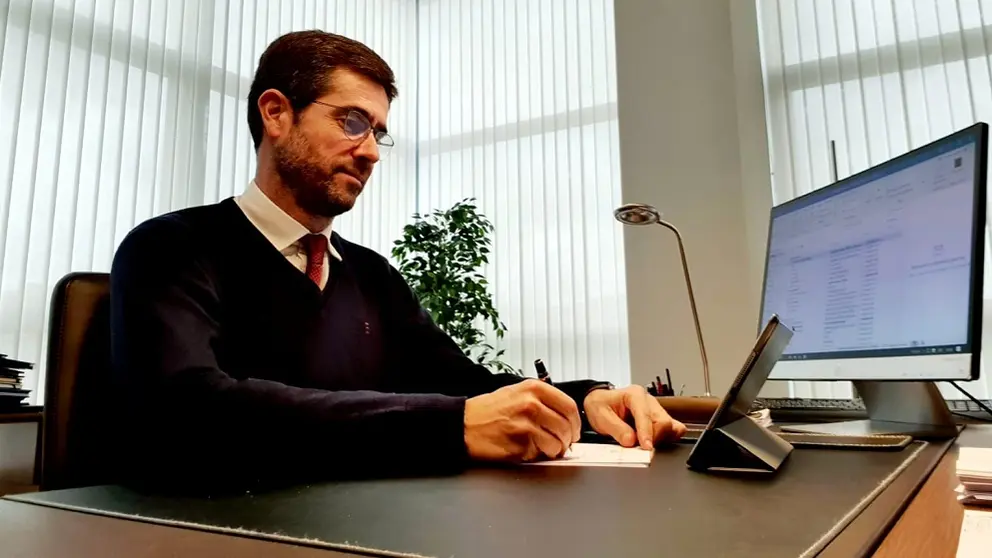 Justo Sierra, presidente de Asime, durante la videoconferencia.