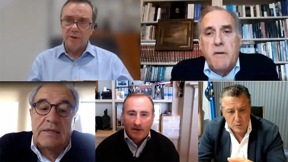 Roberto Tojeiro, Jos&eacute; Mar&iacute;a Arias, Emilio P&eacute;rez NIeto, Pablo Junceda y Venancio Salcines.