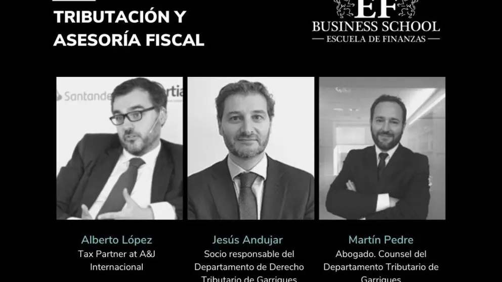 Imagen promocional del webinar convocado por Escuela de Finanzas.