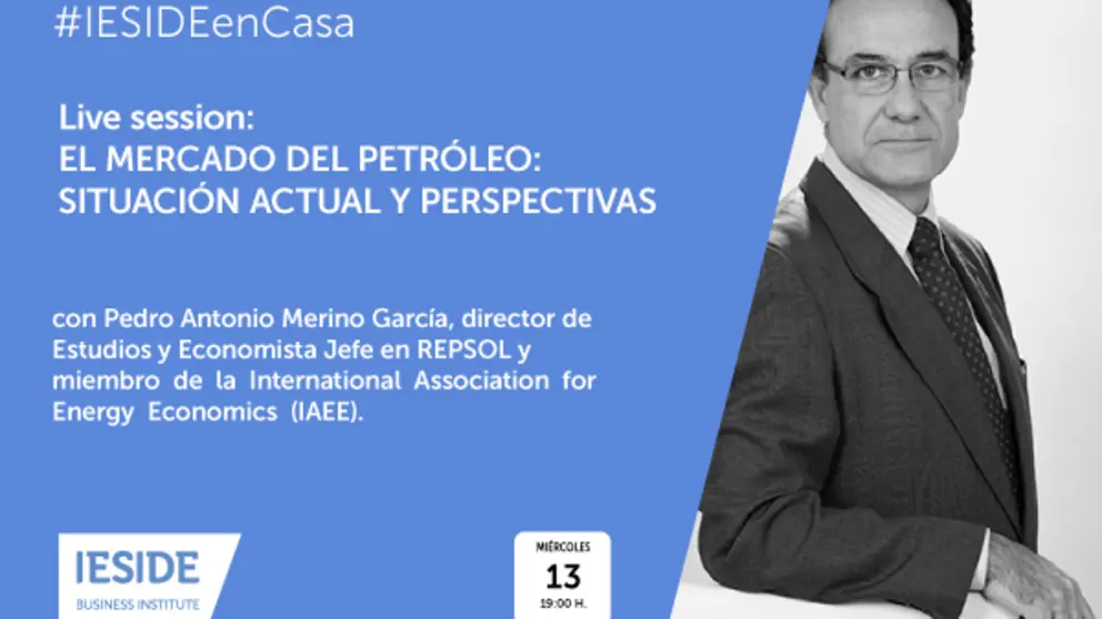 Imagen promocional de la charla online de Pedro Merino.