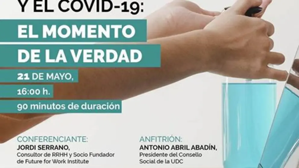 Imagen del seminario online "El futuro del trabajo y el covid-19".