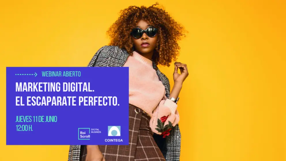 &ldquo;Marketing digital el escaparate perfecto&rdquo; es el t&iacute;tulo del webinar de Cointega y Roi Scroll.