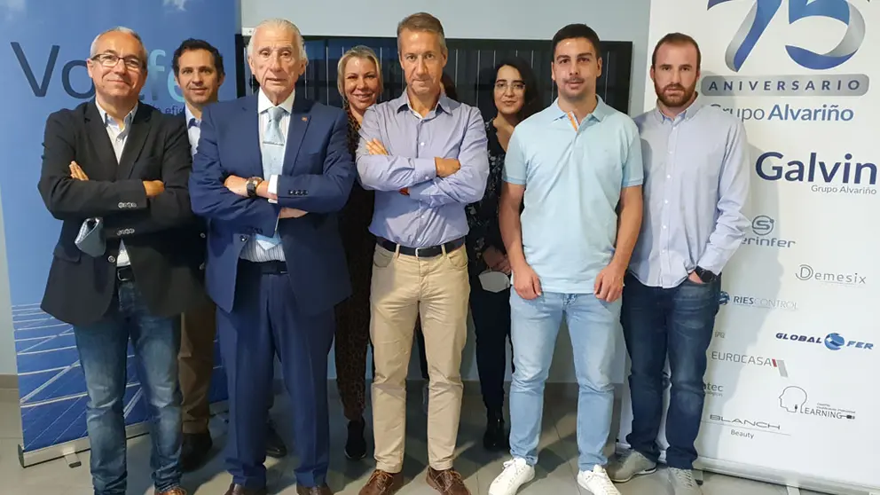 Equipo de la empresa viguesa Voltfer, en una imagen de archivo.