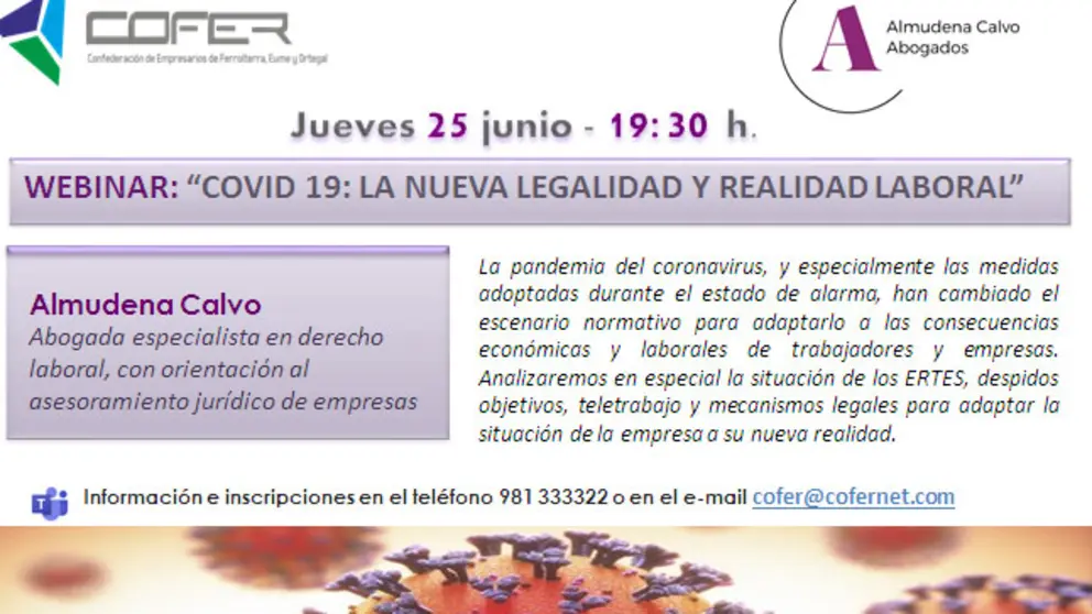 Webinar de Cofer sobre la nueva realidad laboral.