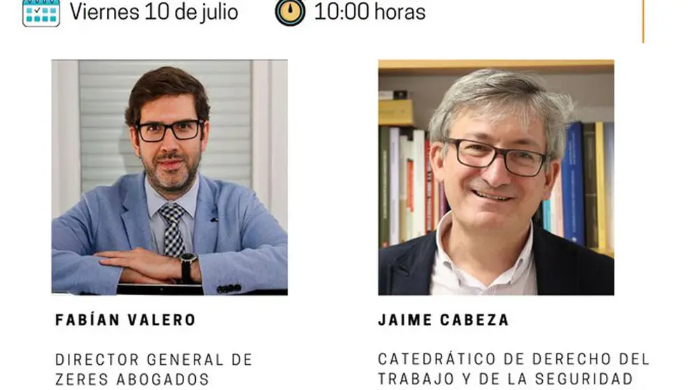 Fabi&aacute;n Valero y Jaime Cabeza intervendr&aacute;n en el desayuno online.