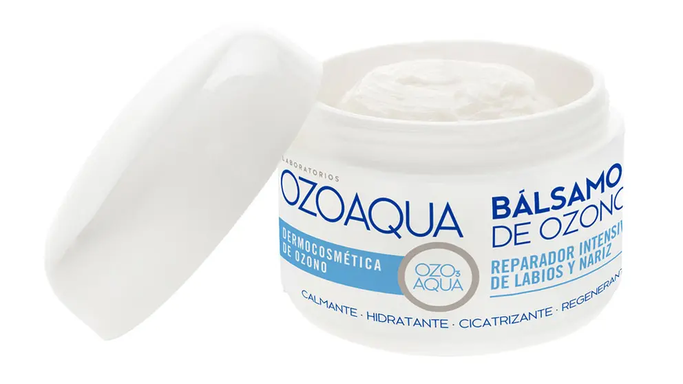 B&aacute;lsamo labial de ozono de Ozoaqua, premiado en la categor&iacute;a de Mejor Producto Labial.