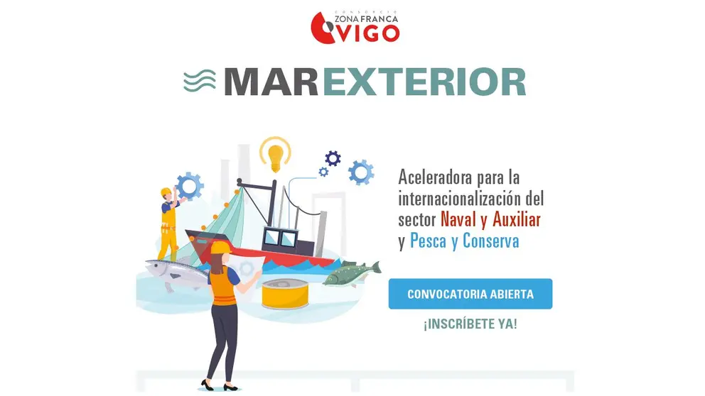 MarExterior es la aceleradora de internacionalizaci&oacute;n de la Zona Franca de Vigo para el sector naval y de la pesca.
