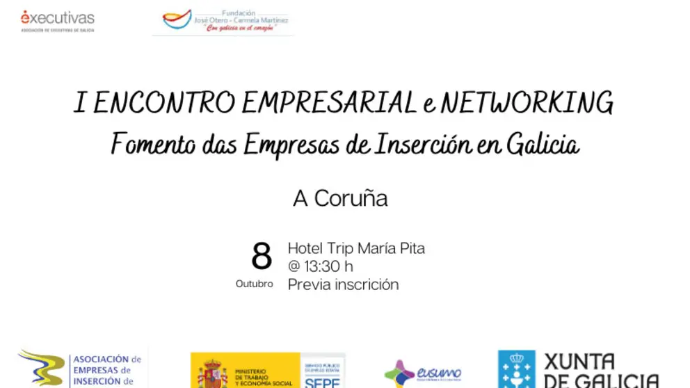 El encuentro empresarial y de networking tendr&aacute; lugar en A Coru&ntilde;a el 8 de octubre.